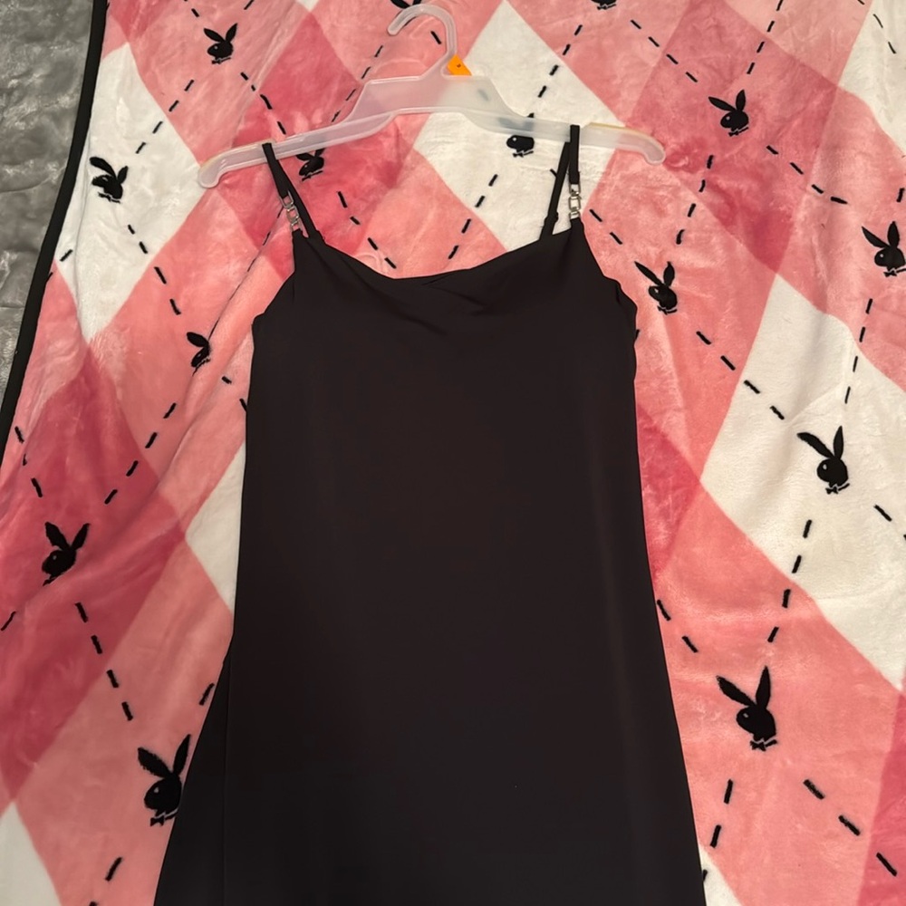 Medium sized planet gold black polyester dress